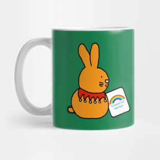 Essential Worker Easter Bunny Rainbow Mug